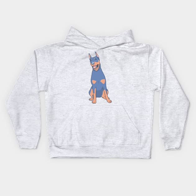 German Pinscher Kids Hoodie by Csieben